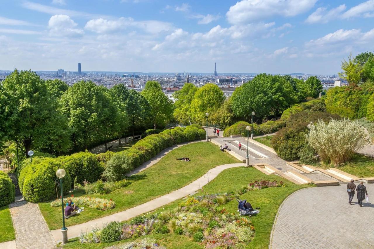 Large And Bright 2 Bdrs Flat With View - Paris 20 Apartment Luaran gambar